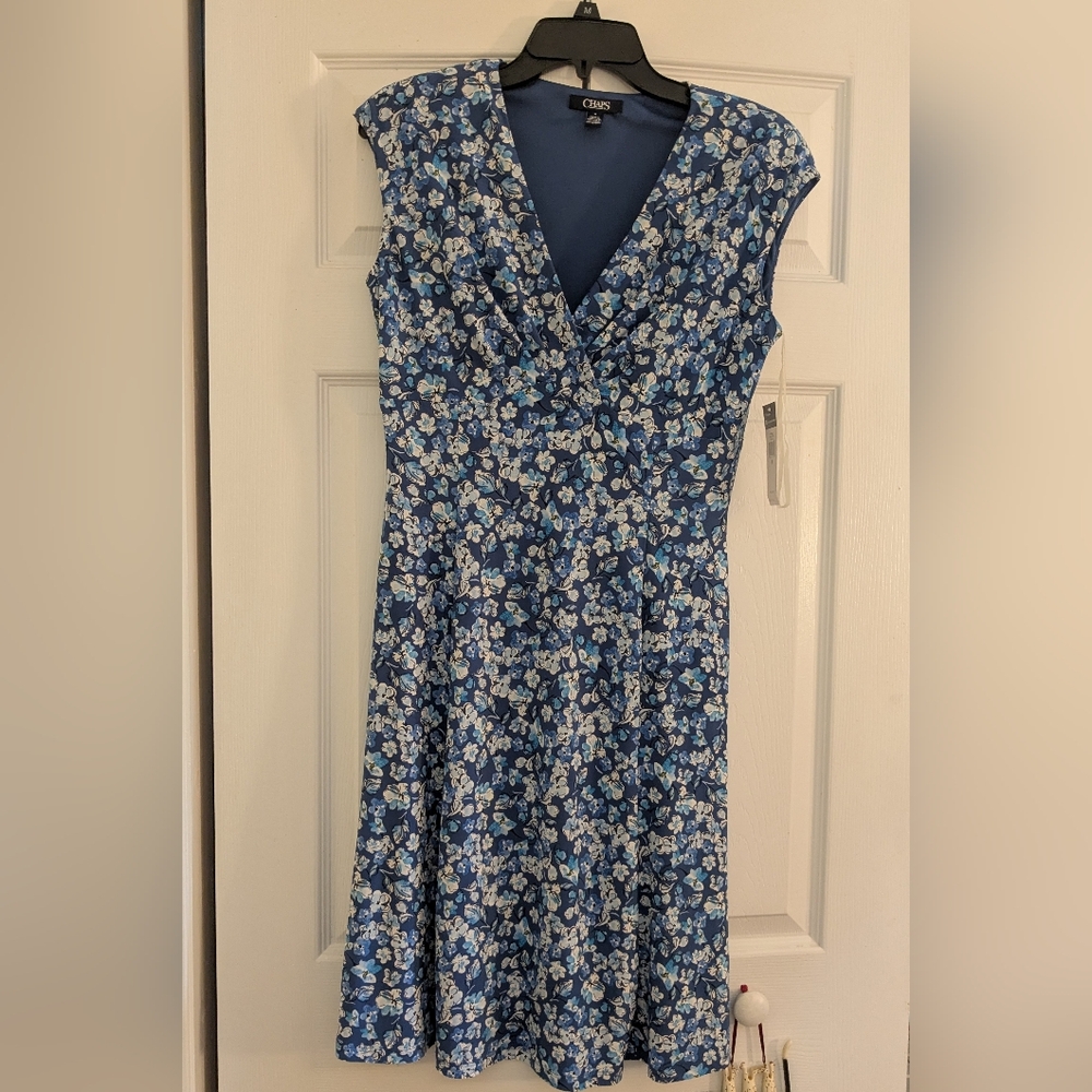 Floral Blue Dress